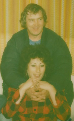 My mom and dad, affectionate and in love for 40years